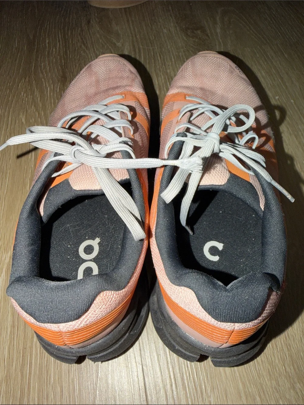 On Running Women's Peach and Orange Lightweight Running Shoes